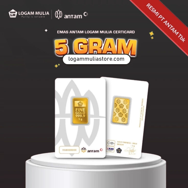 Emas ANTAM Logam Mulia Certicard – 5 gr